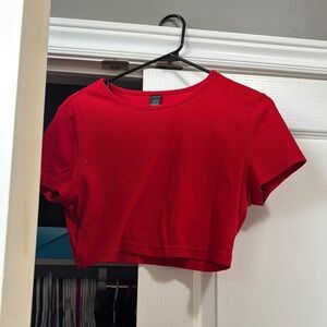 Red Crop Top